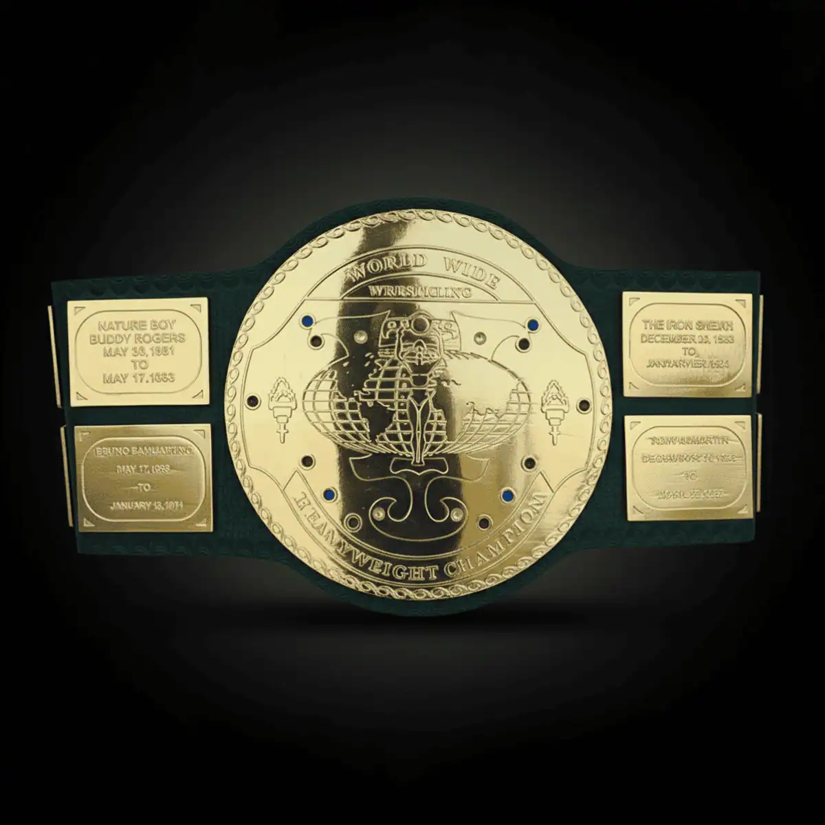 58 Hogan Big Green World Wide Wrestling Championship Belt Replica - Image 1