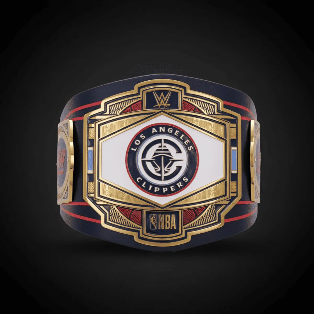 134 LA Clippers WWE Legacy Title Belt - Image 1