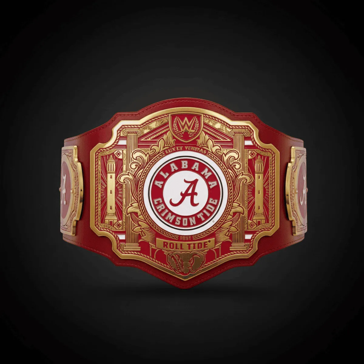 223 Alabama Crimson Tide WWE Legacy Title Belt - Image 1